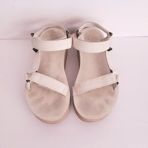 TEVA flatform universal up white leather sandal